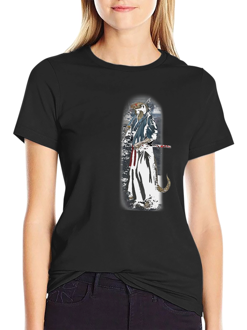 Samurai Rat T-Shirt - Unique Graphic Tee