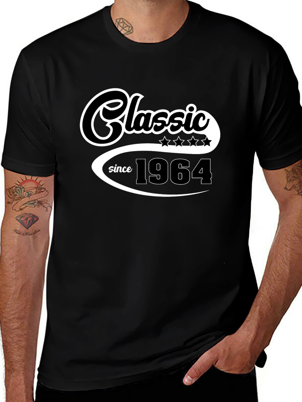 Classic Since 1964 Black Graphic Tee