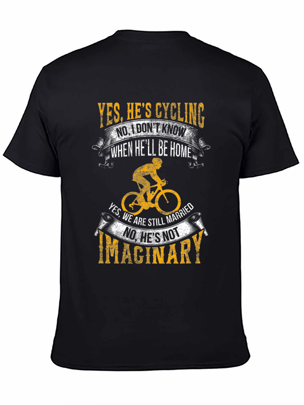 Cycling Lovers Tee - Yes Hes Cycling T-Shirt