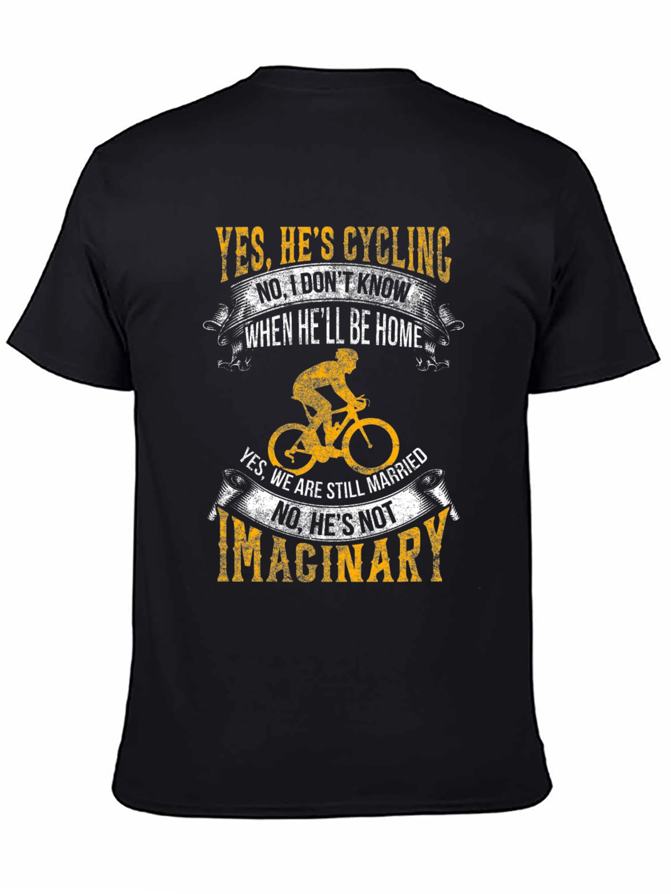 Cycling Lovers Tee - Yes Hes Cycling T-Shirt