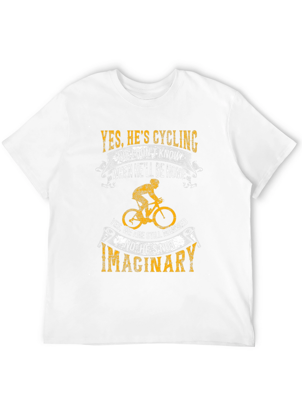 Cycling Lovers Tee - Yes Hes Cycling T-Shirt