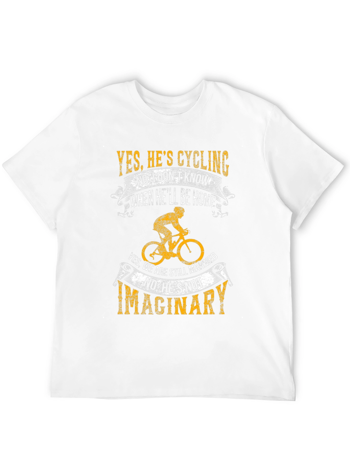 Cycling Lovers Tee - Yes Hes Cycling T-Shirt