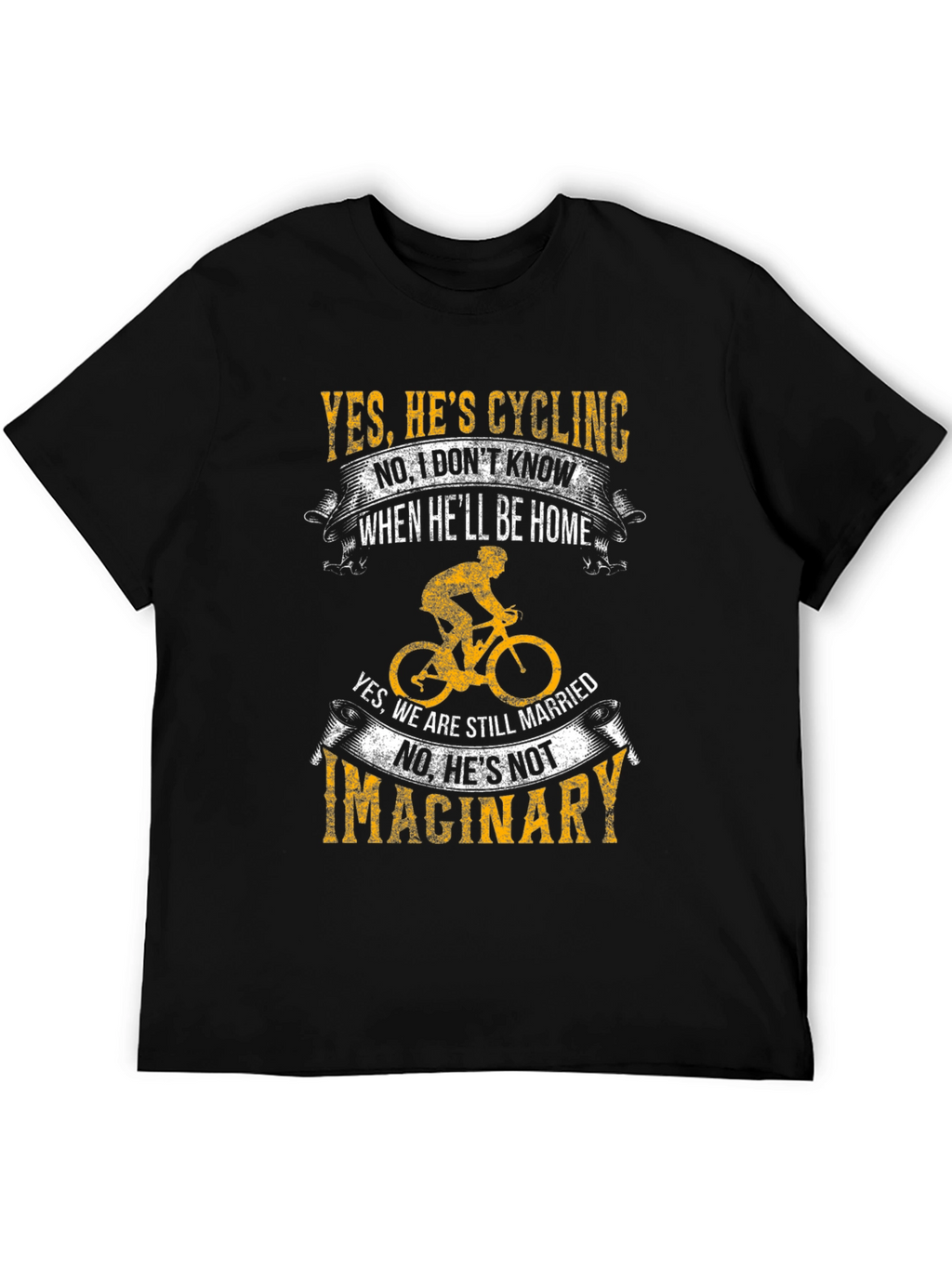 Cycling Lovers Tee - Yes Hes Cycling T-Shirt