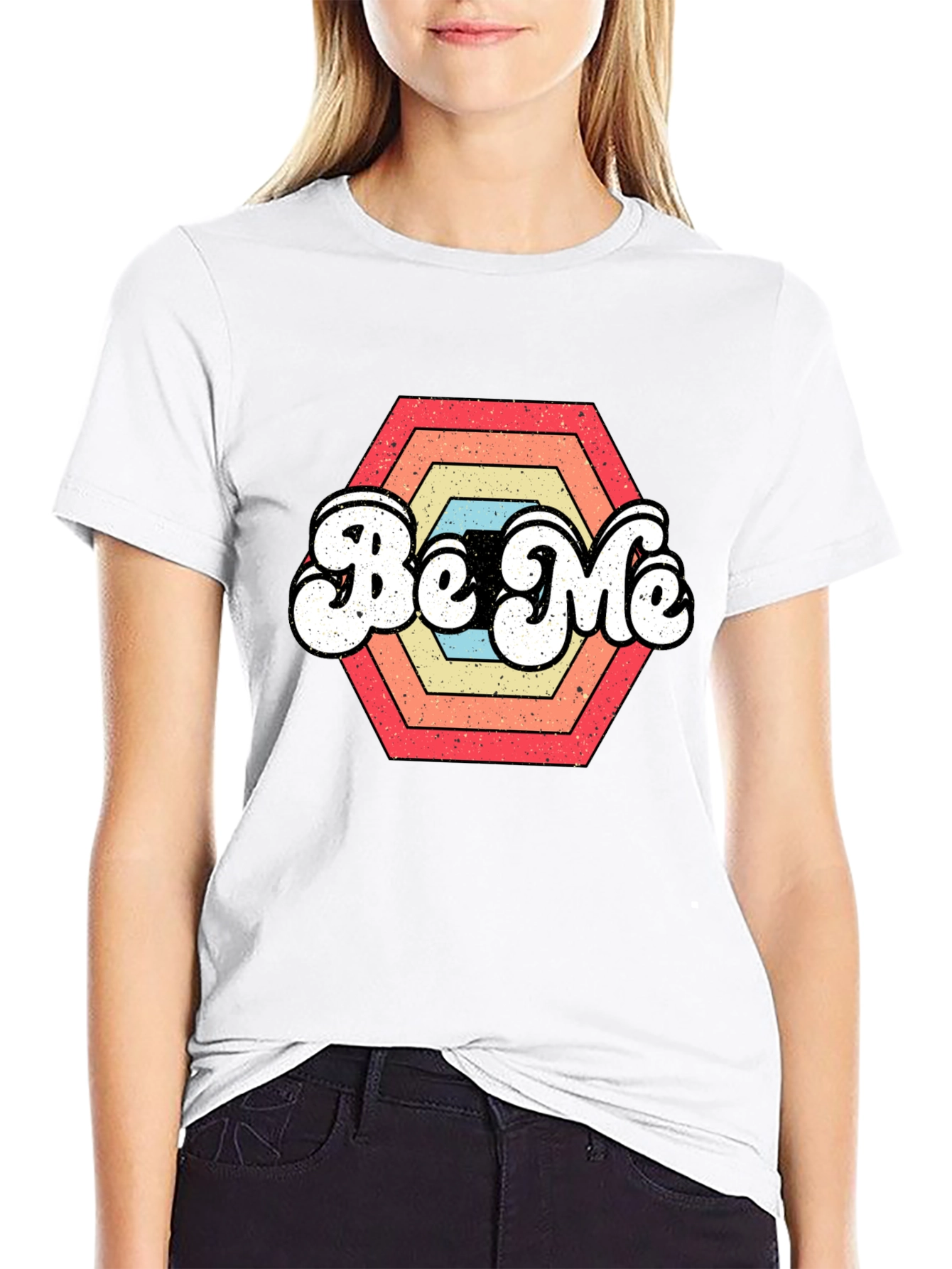 Be Me Retro Graphic T-Shirt - Vintage Style Tee