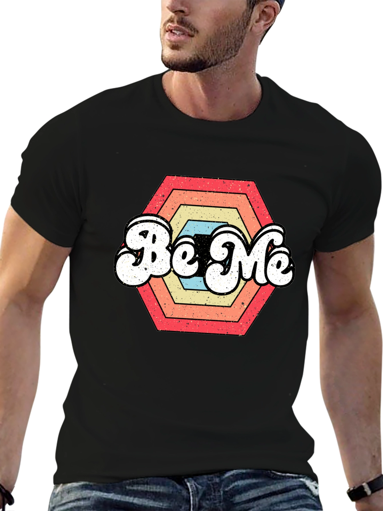 Be Me Retro Graphic T-Shirt - Vintage Style Tee