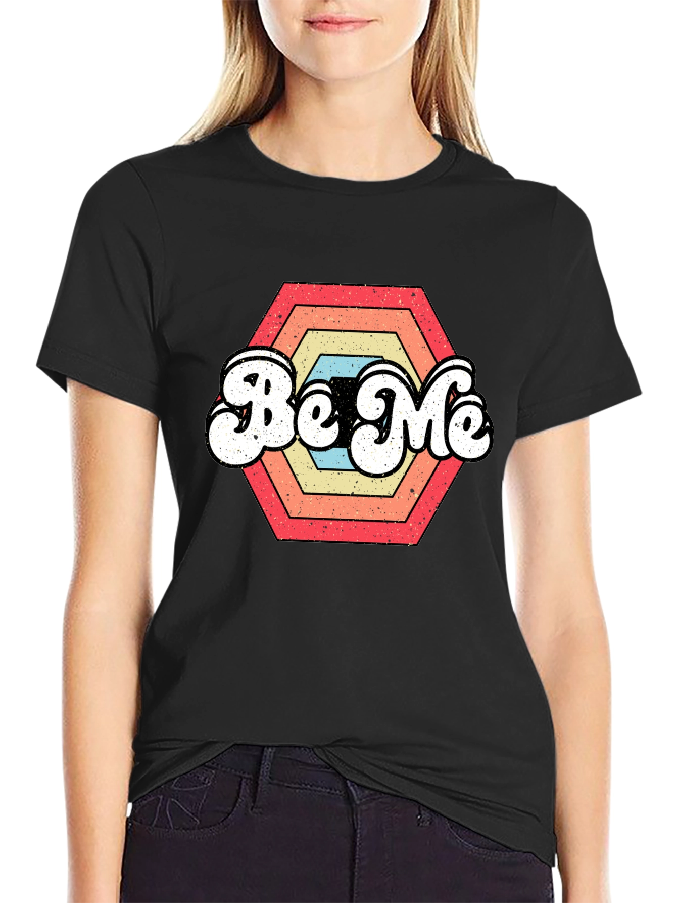 Be Me Retro Graphic T-Shirt - Vintage Style Tee