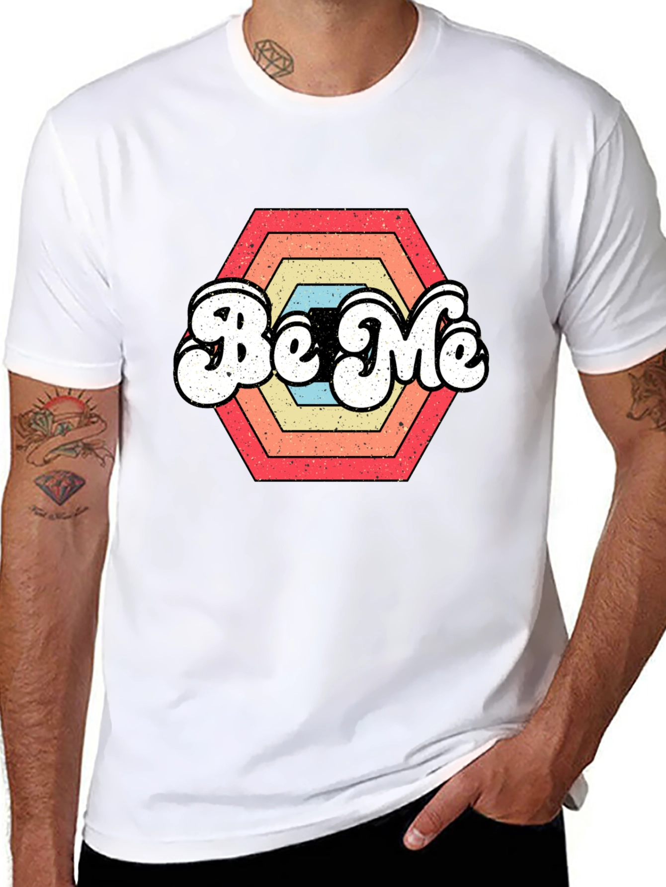 Be Me Retro Graphic T-Shirt - Vintage Style Tee