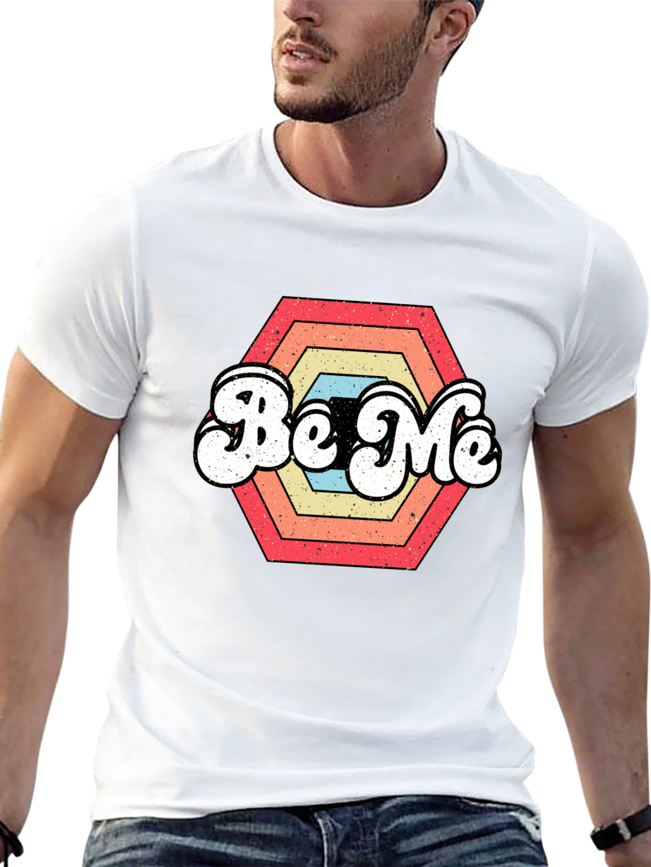 Be Me Retro Graphic T-Shirt - Vintage Style Tee