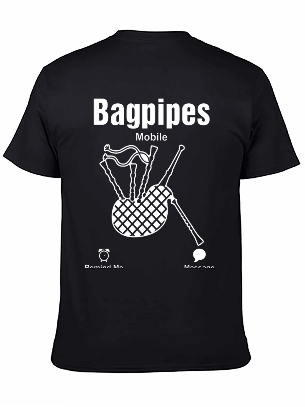 Bagpipes Mobile Graphic Tee