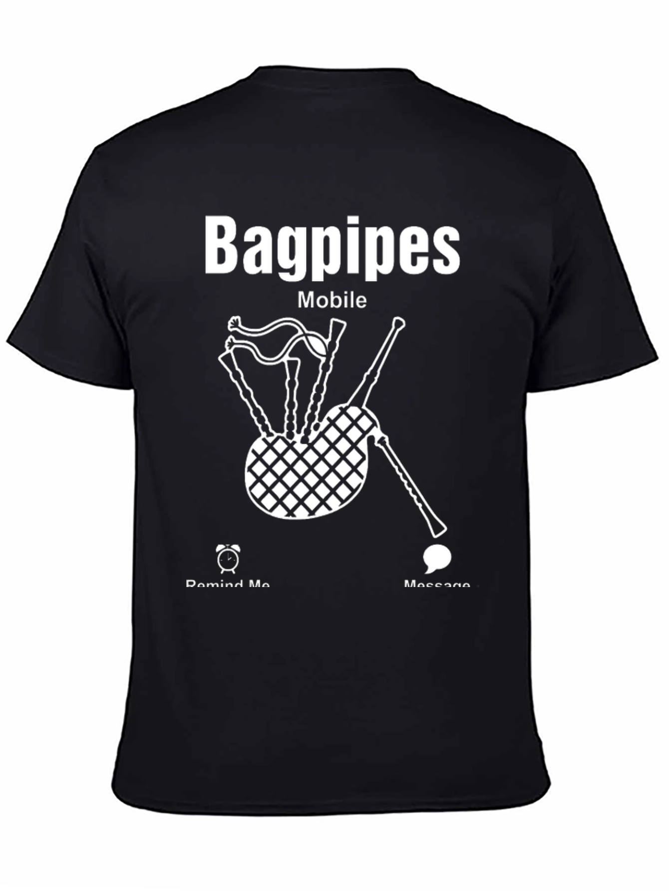 Bagpipes Mobile Graphic Tee