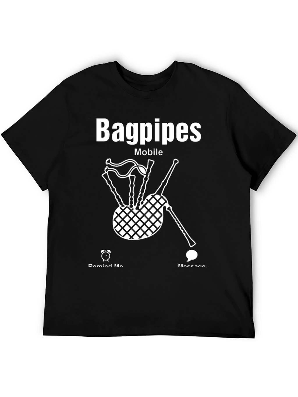 Bagpipes Mobile Graphic Tee