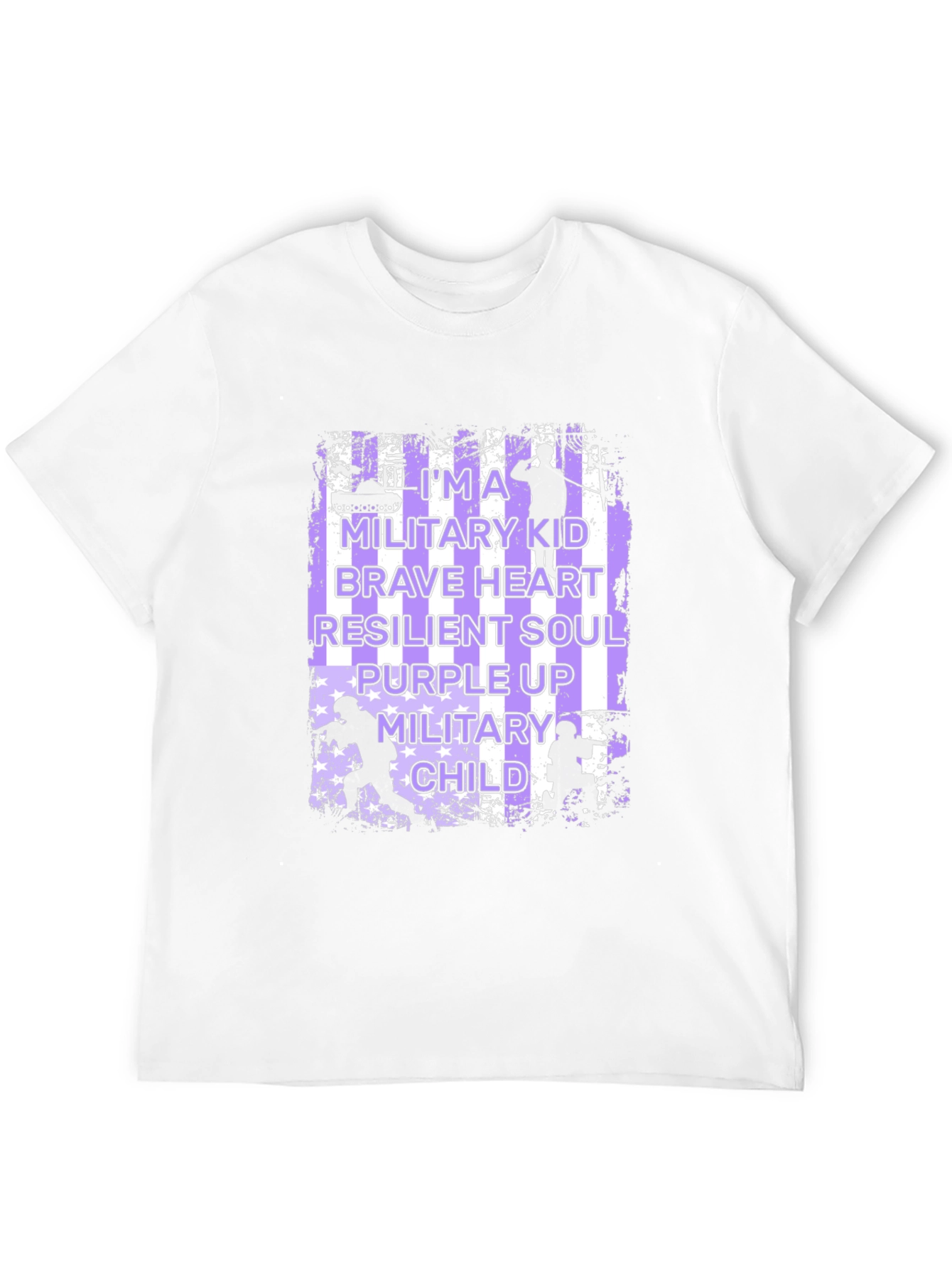 Military Kid T-Shirt - Purple Up