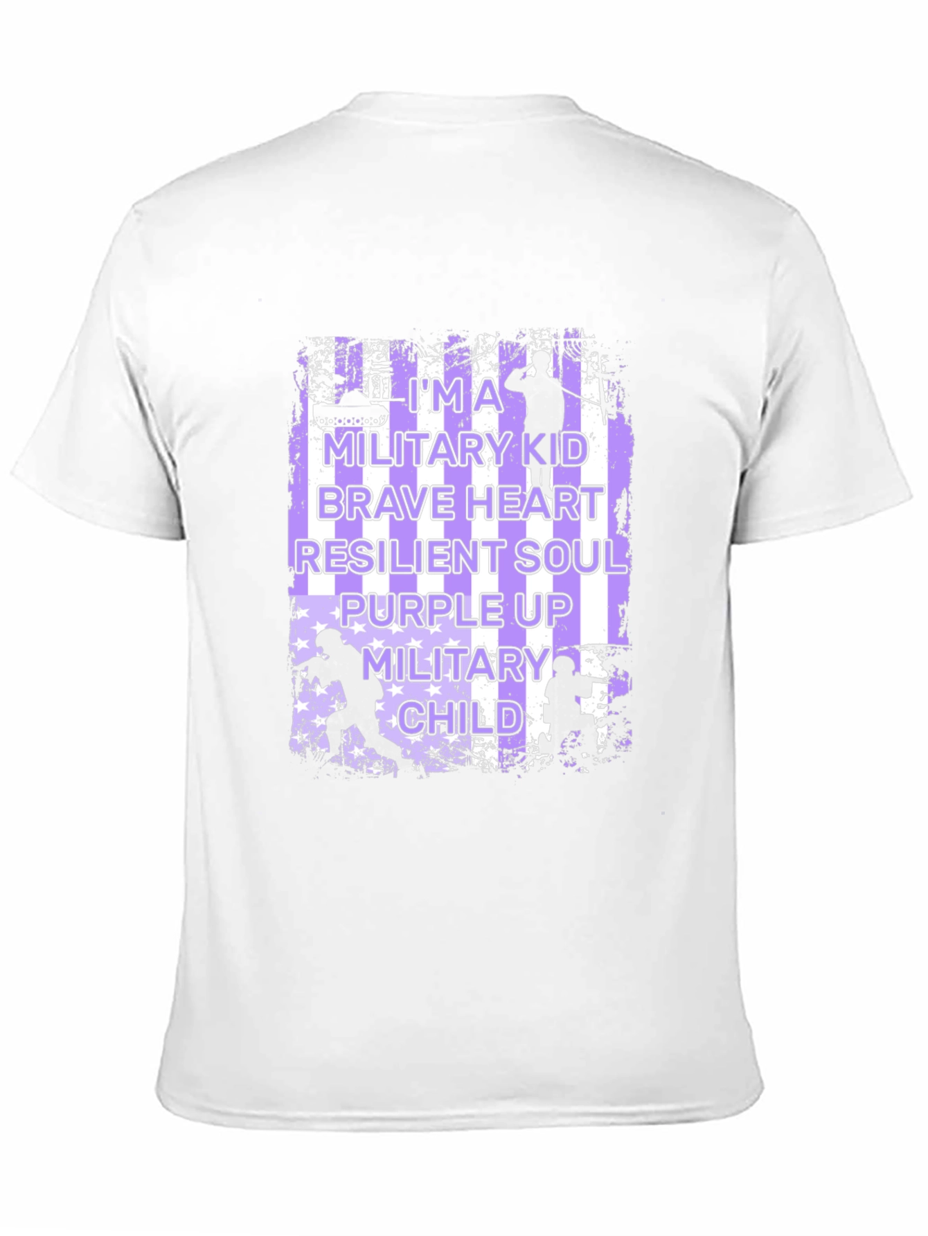 Military Kid T-Shirt - Purple Up