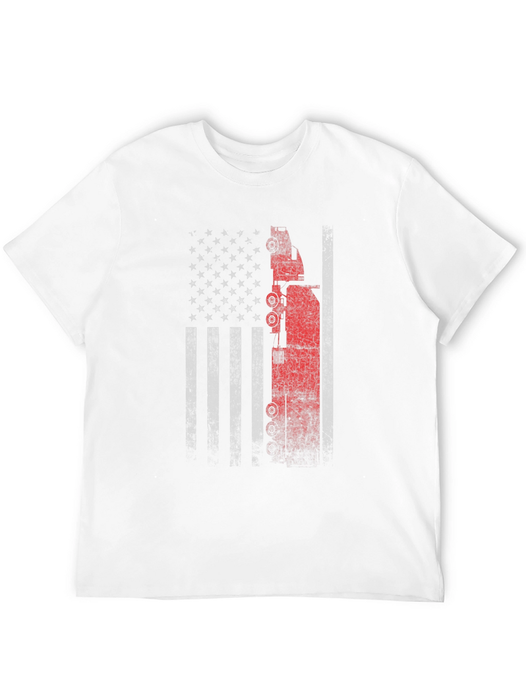 American Flag Oil Rig T-Shirt - Patriotic USA