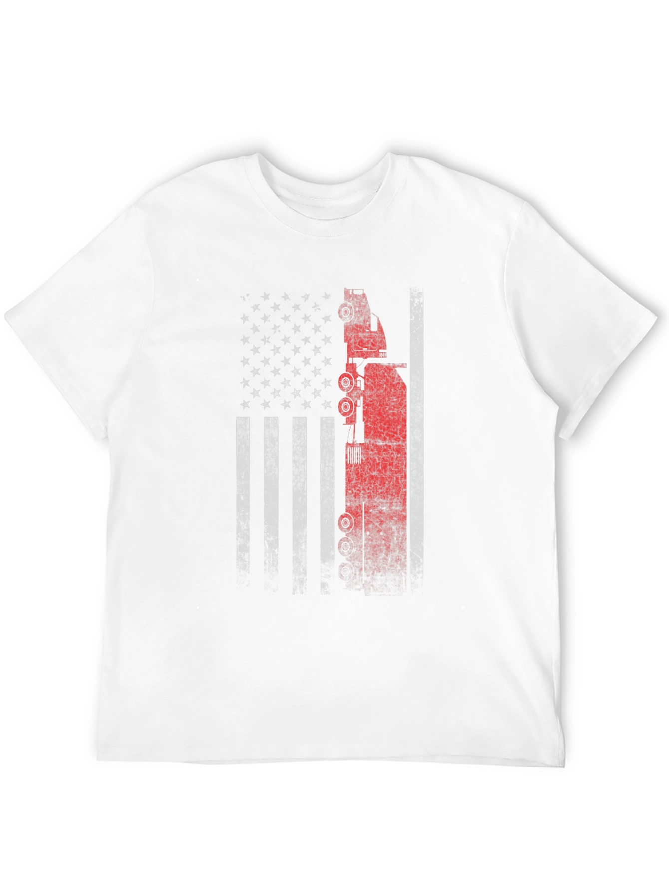 American Flag Oil Rig T-Shirt - Patriotic USA