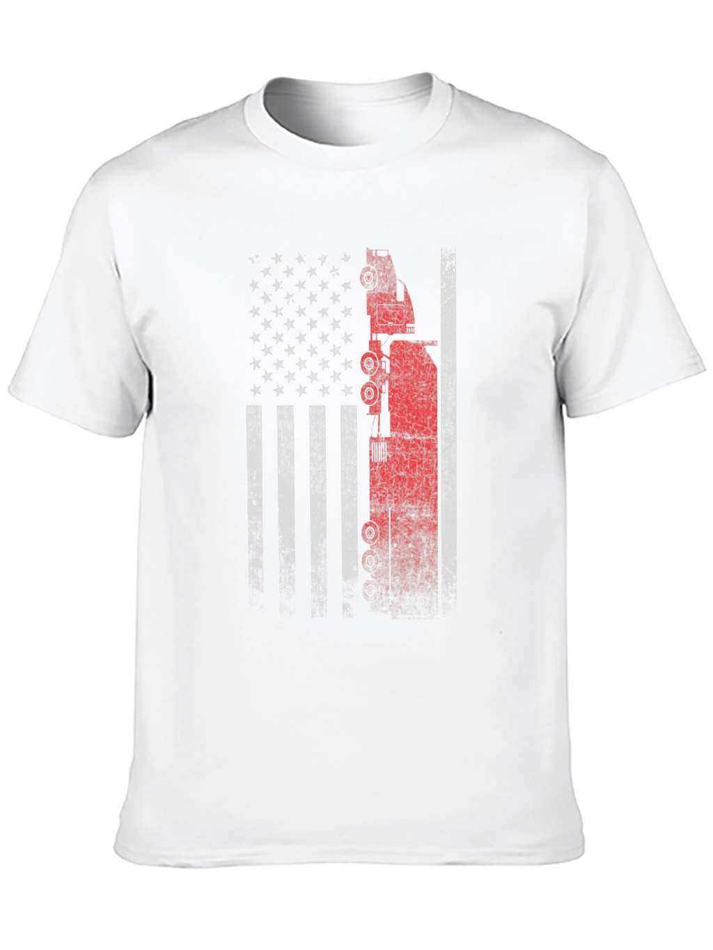 American Flag Oil Rig T-Shirt - Patriotic USA