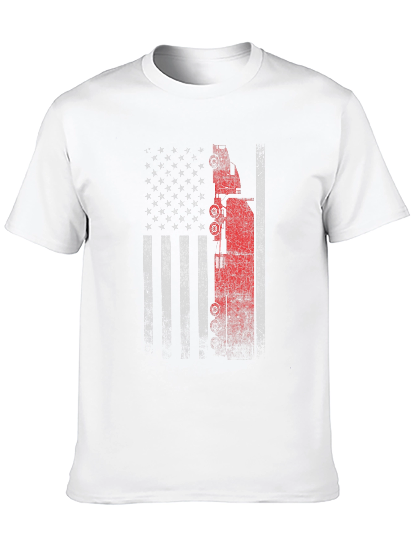 American Flag Oil Rig T-Shirt - Patriotic USA