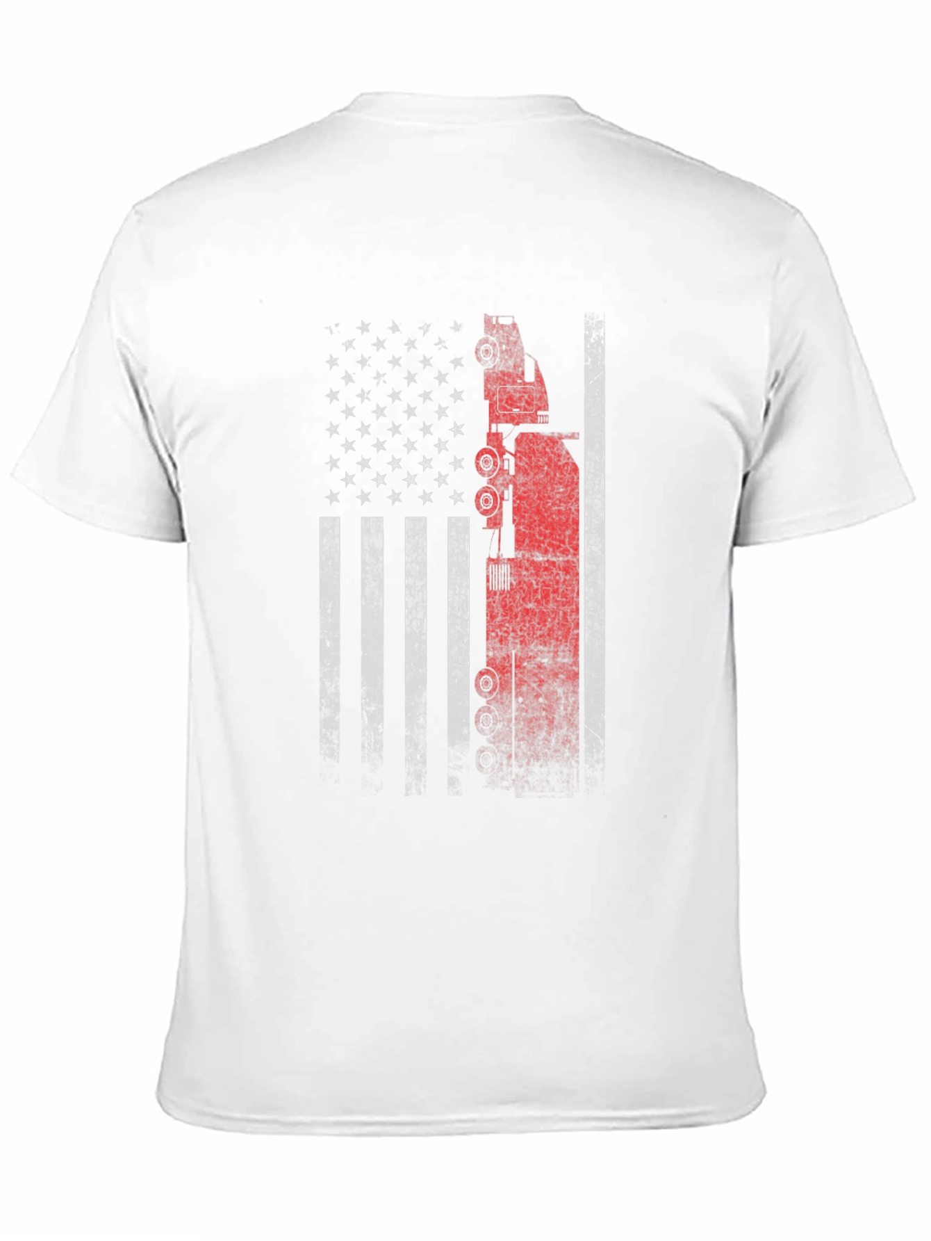 American Flag Oil Rig T-Shirt - Patriotic USA