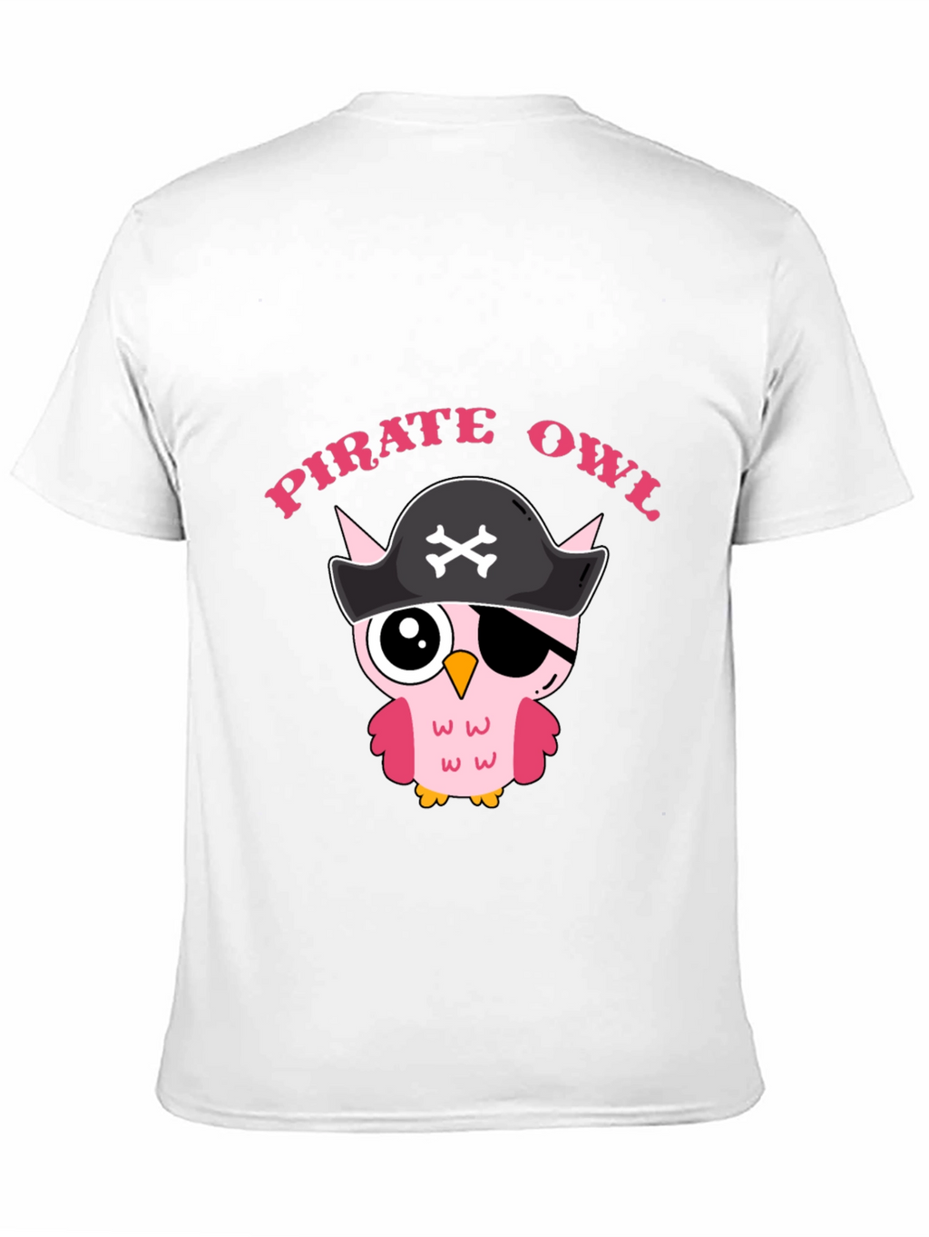 Pirate Owl Graphic T-Shirt - Cute Cartoon Design