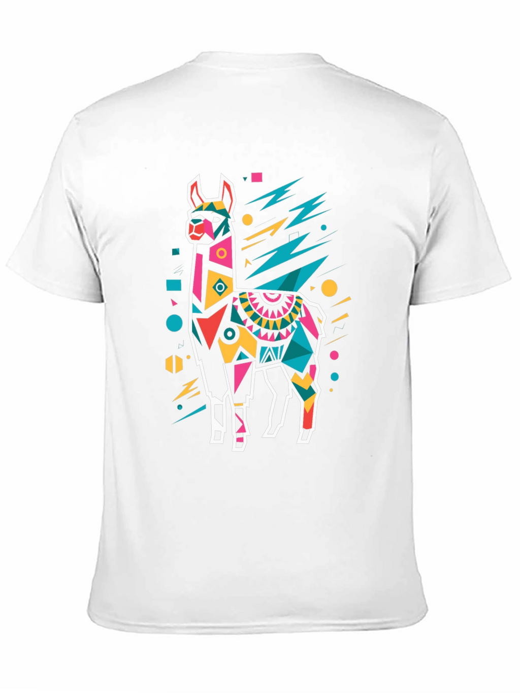 Geometric Llama T-Shirt - Bold Graphic Tee