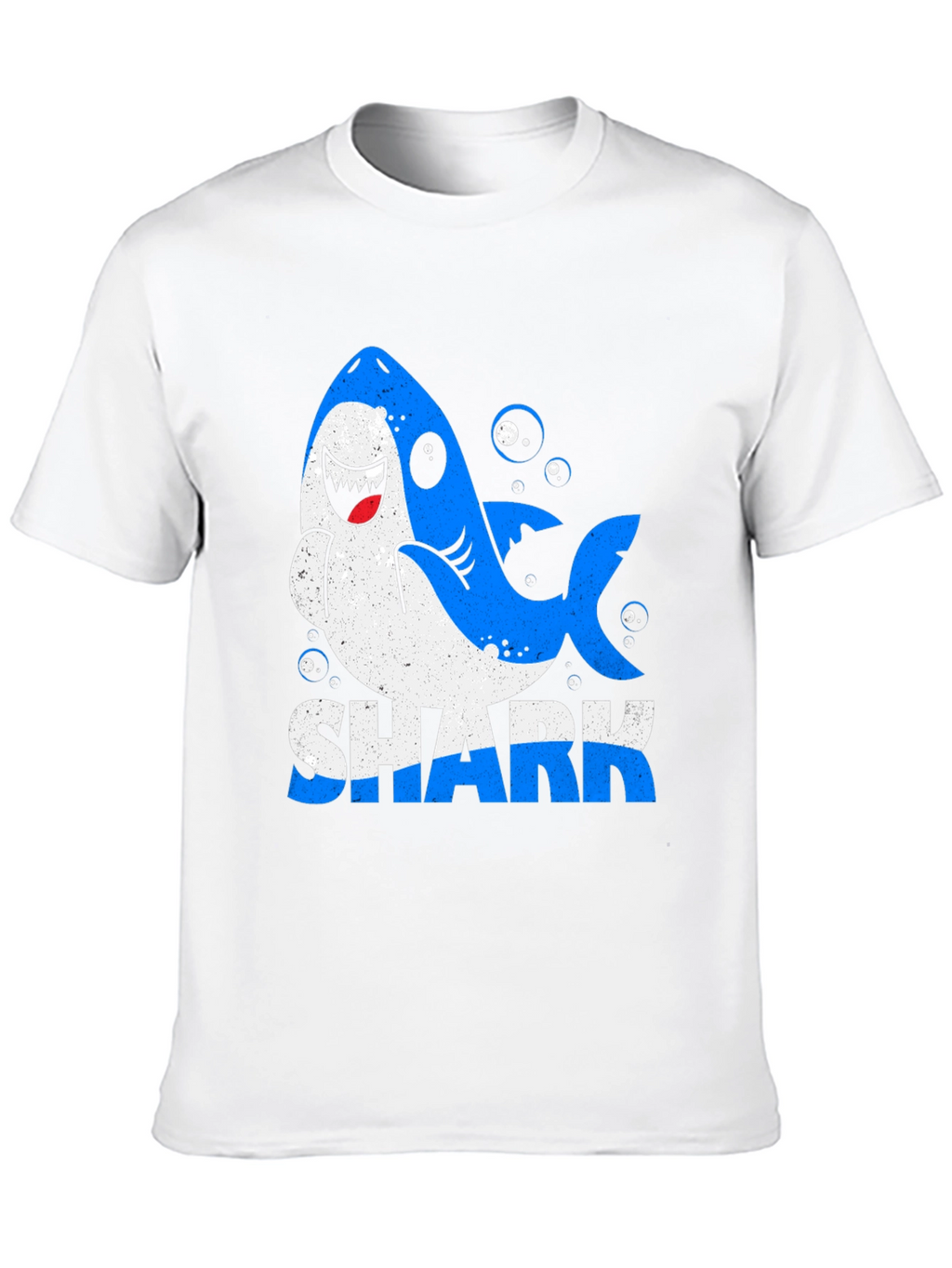Shark Graphic Print Mens Black T-Shirt