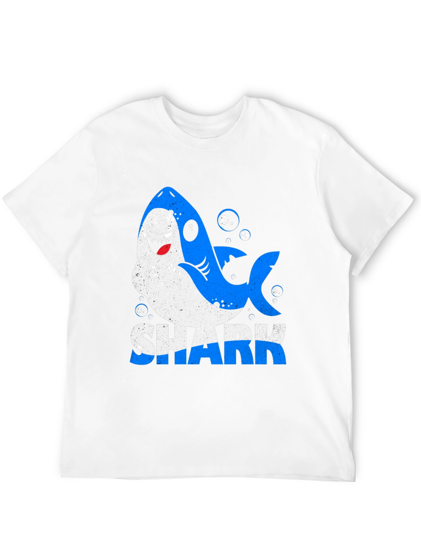 Shark Graphic Print Mens Black T-Shirt