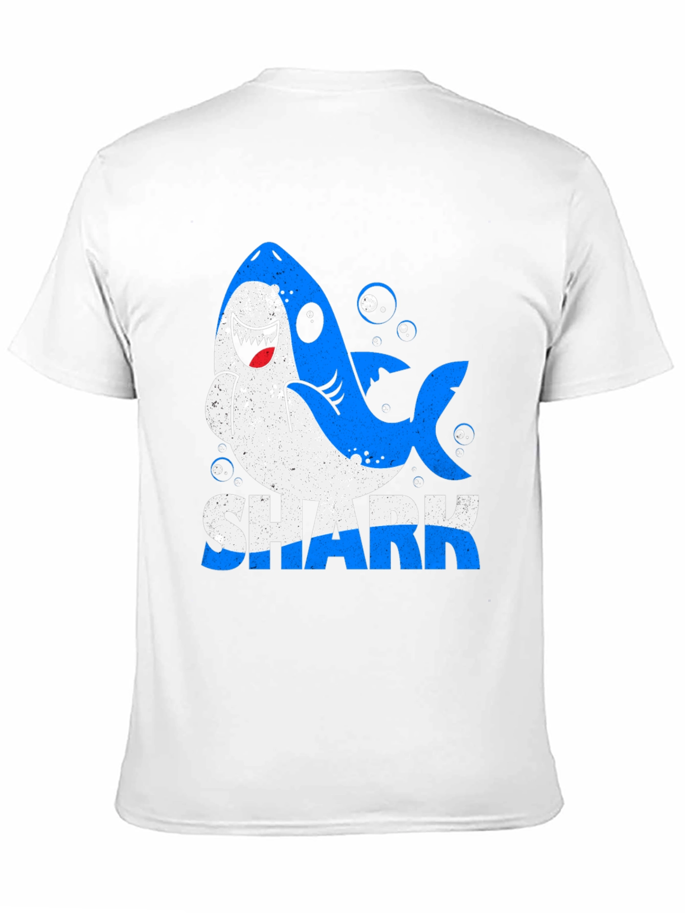 Shark Graphic Print Mens Black T-Shirt