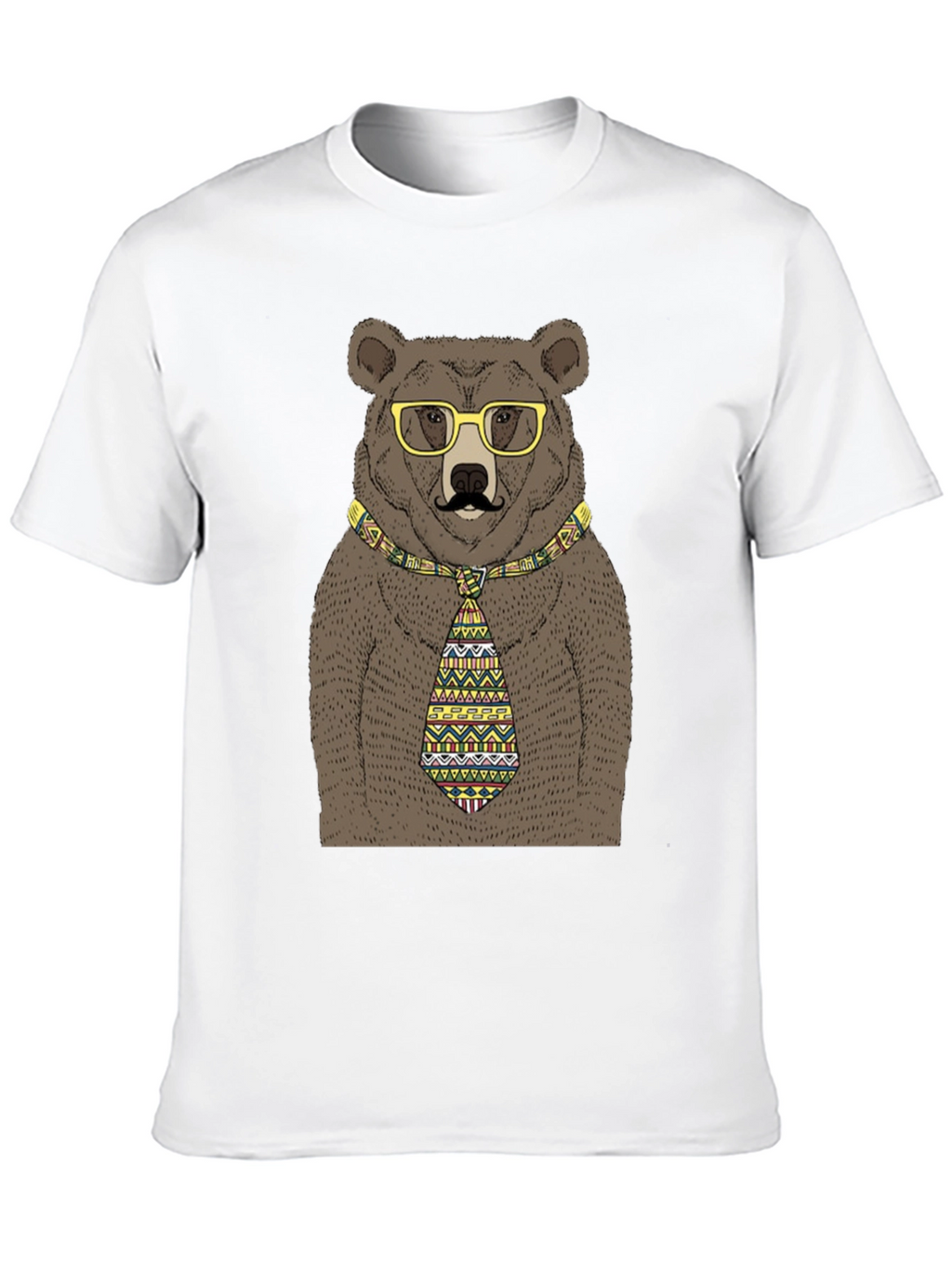 Bear with Glasses and Tie T-Shirt