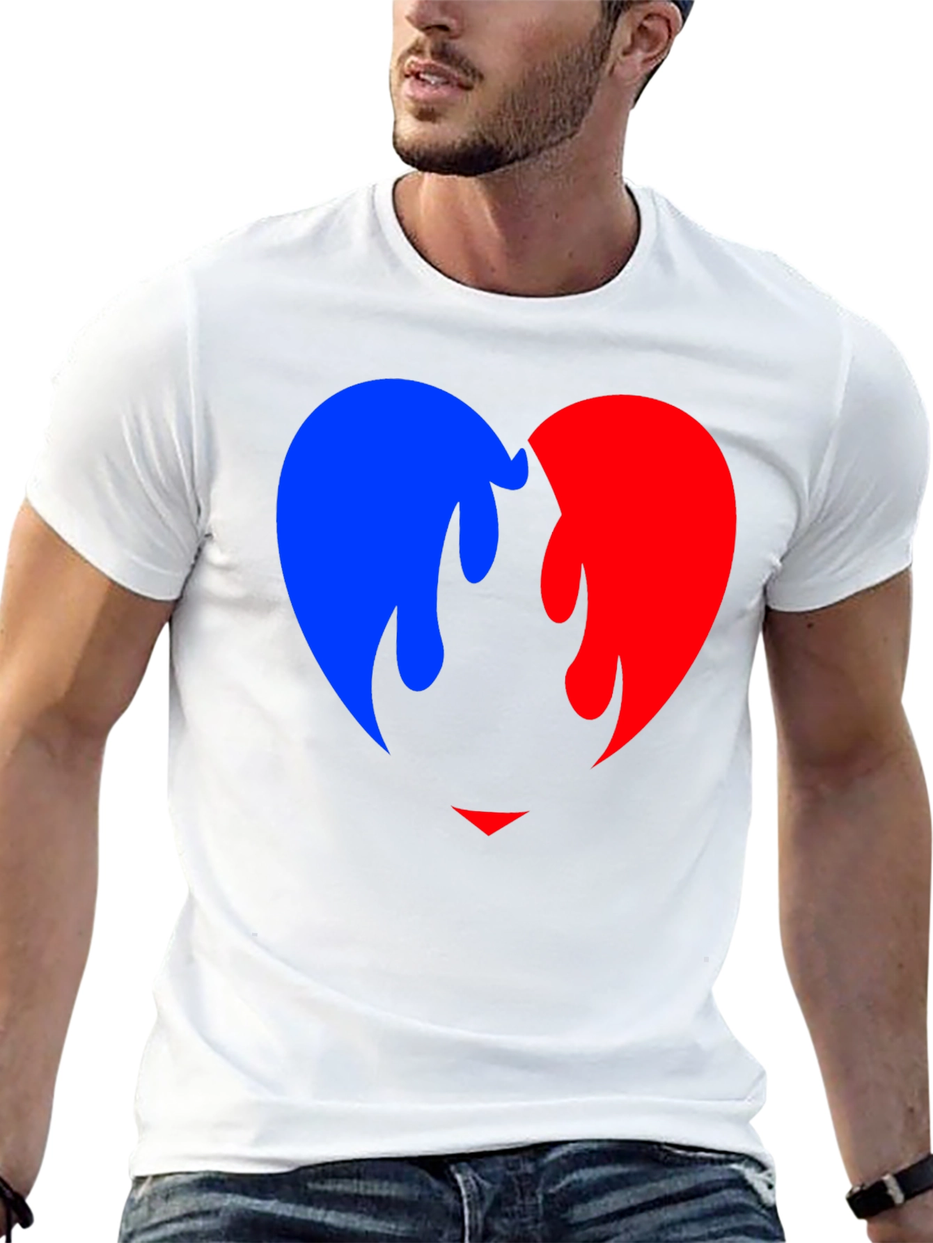 Flaming Heart Graphic Black T-Shirt