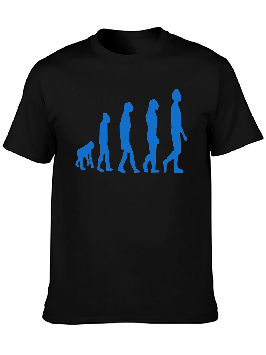 Evolution of Man Black Graphic Tee