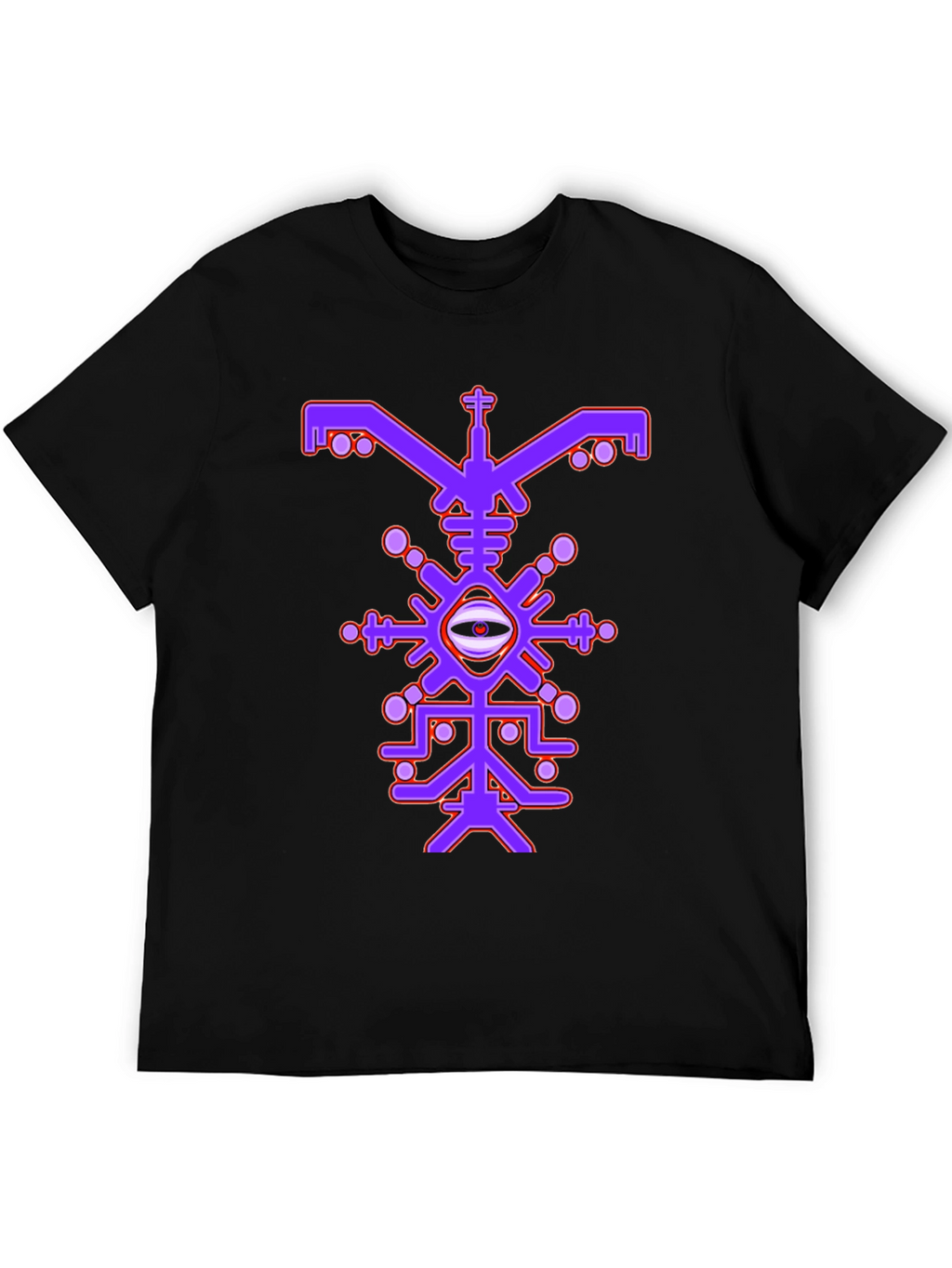 Eye Symbol Graphic Black T-Shirt