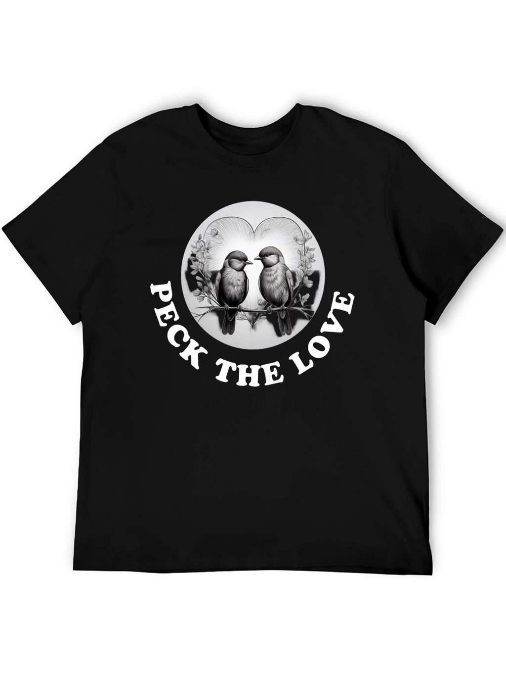 Peck the Love Graphic Tee - Bird Lovers Gift