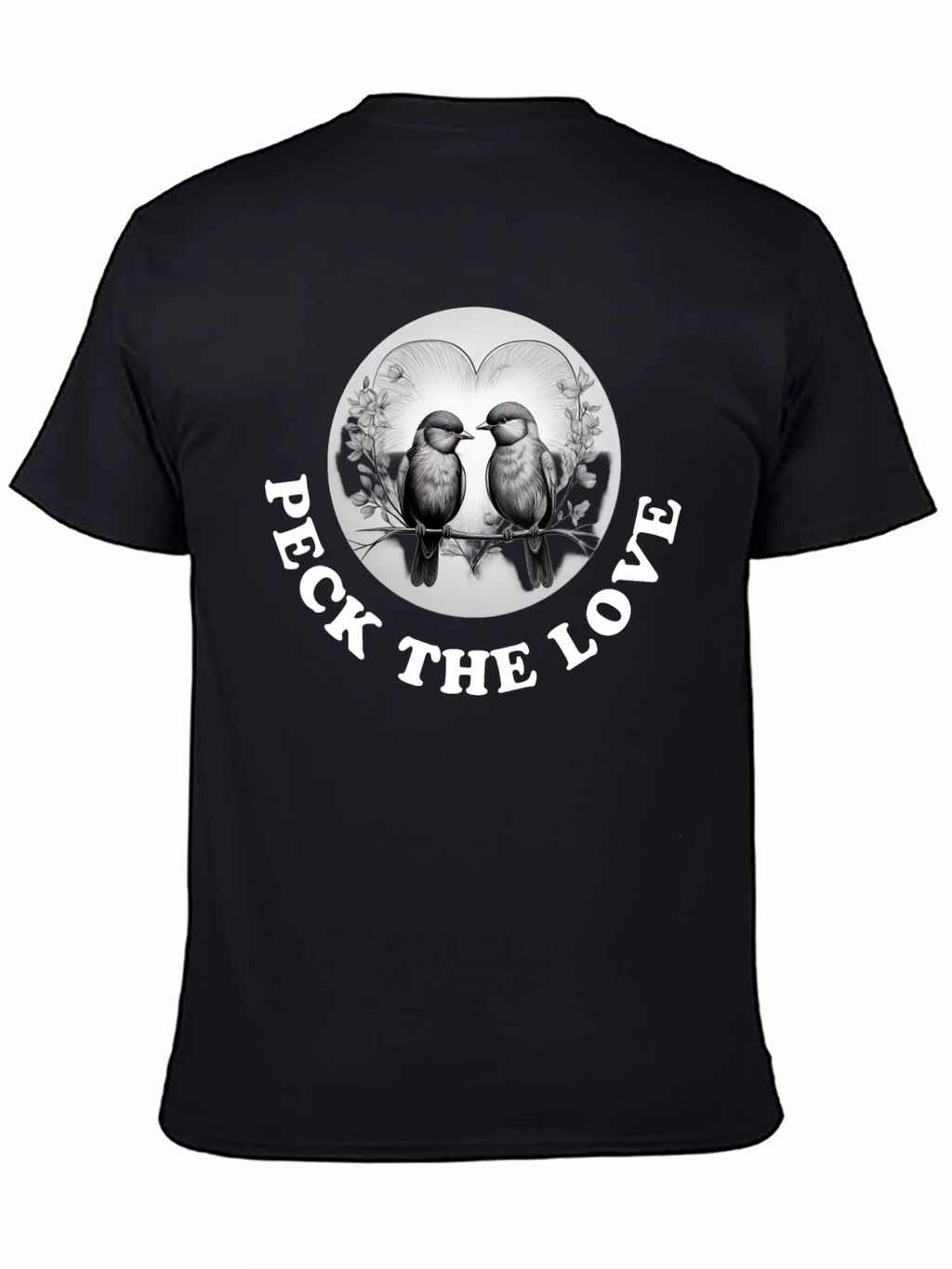 Peck the Love Graphic Tee - Bird Lovers Gift