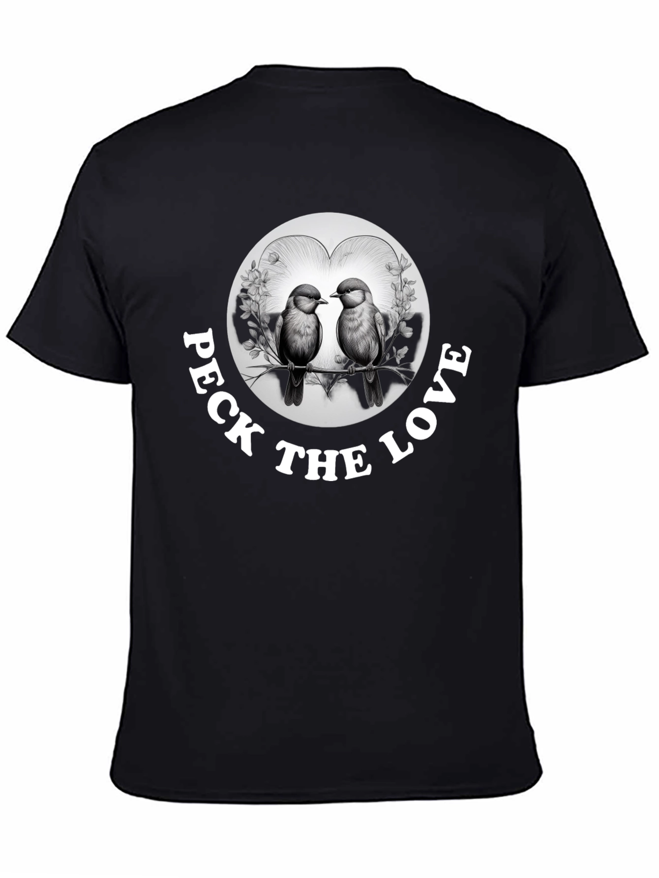 Peck the Love Graphic Tee - Bird Lovers Gift
