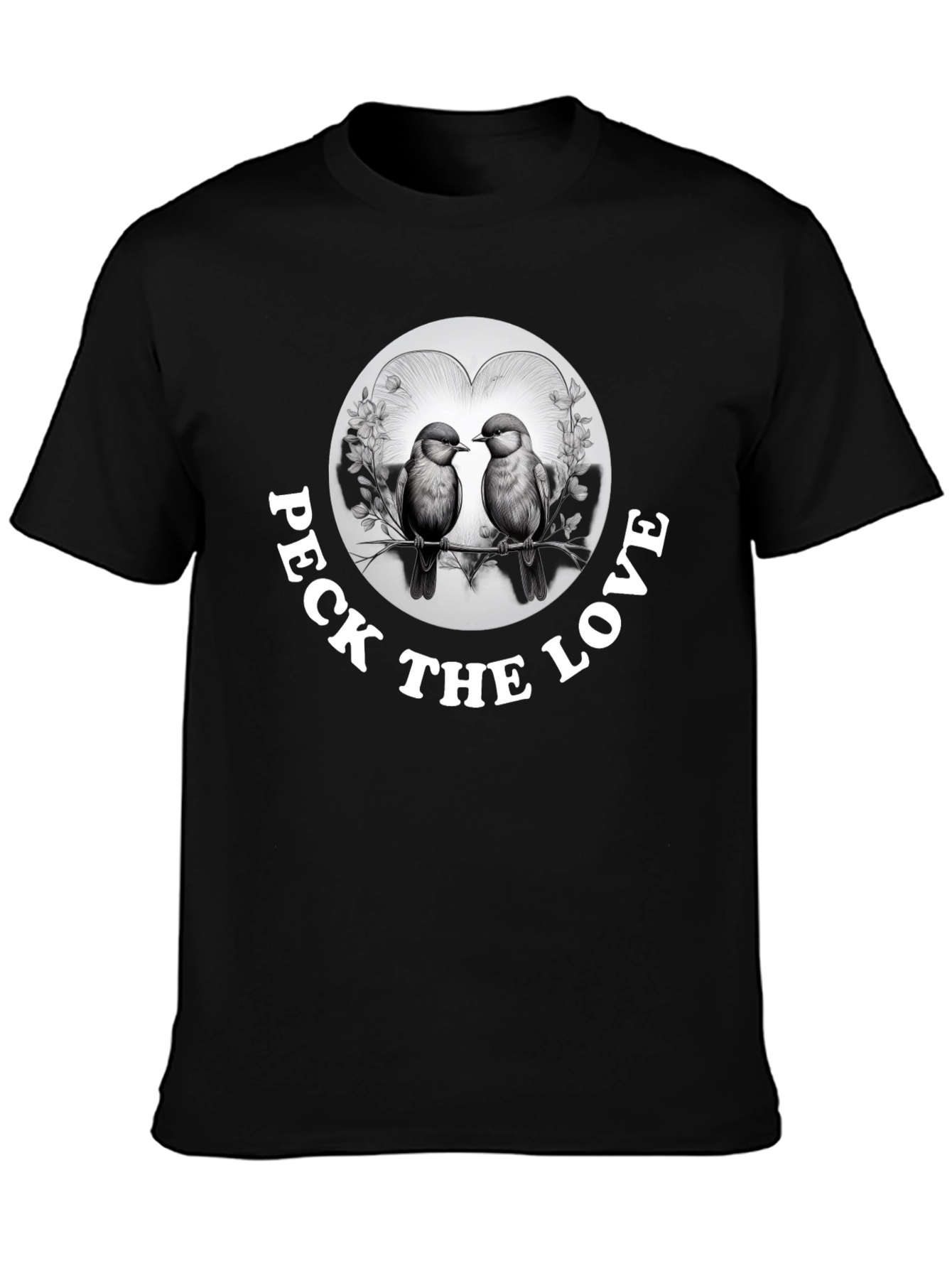 Peck the Love Graphic Tee - Bird Lovers Gift