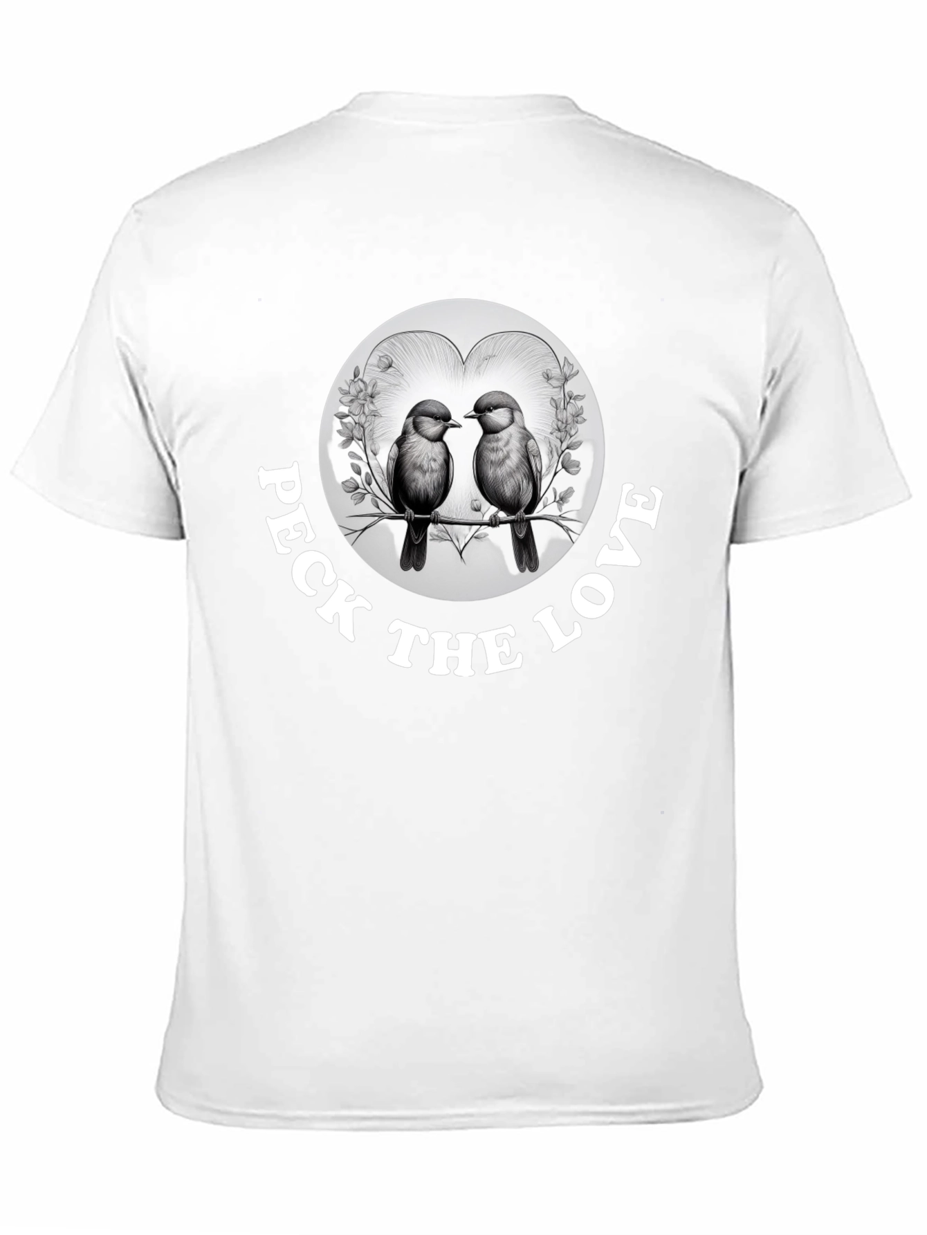 Peck the Love Graphic Tee - Bird Lovers Gift