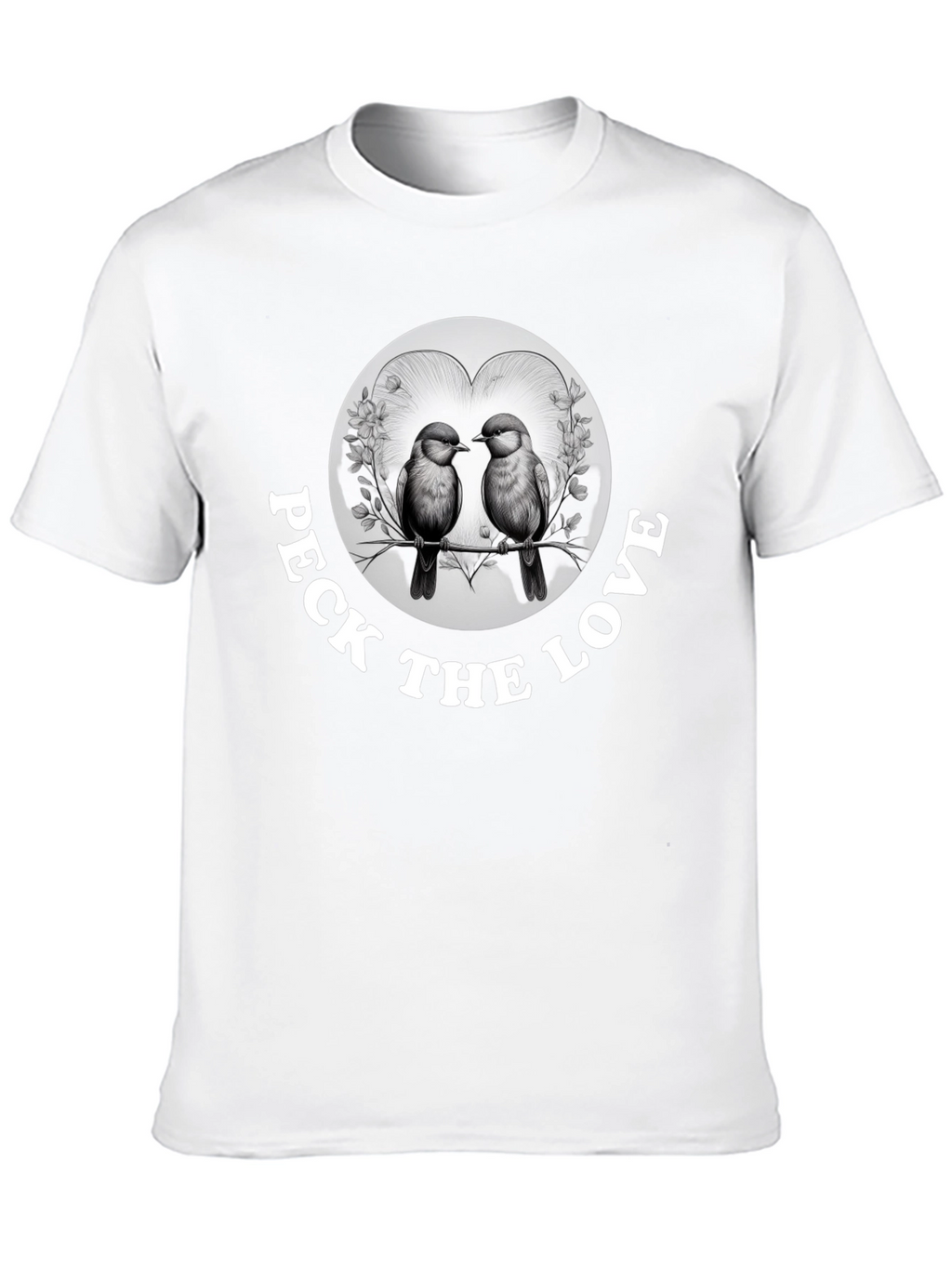 Peck the Love Graphic Tee - Bird Lovers Gift