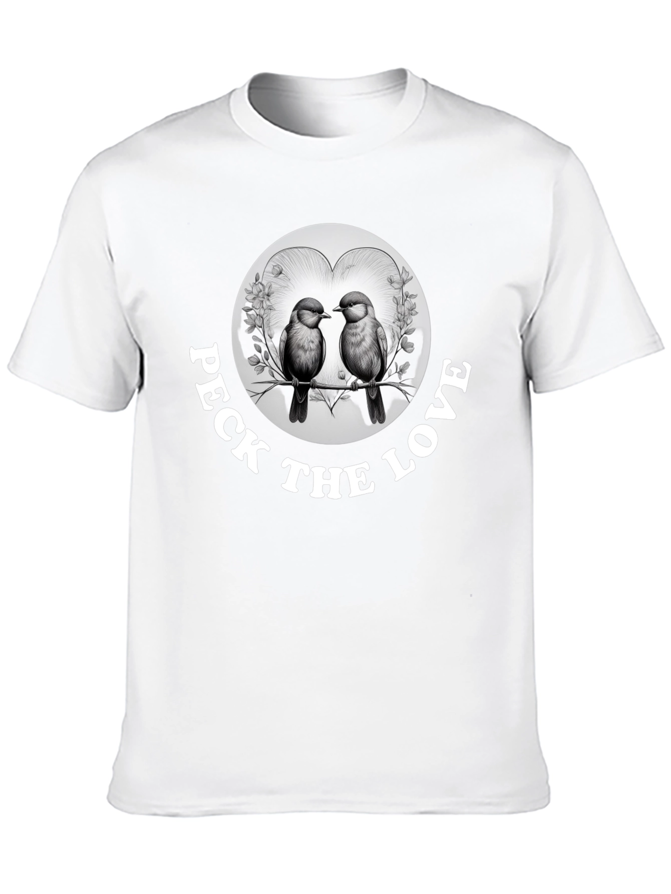 Peck the Love Graphic Tee - Bird Lovers Gift