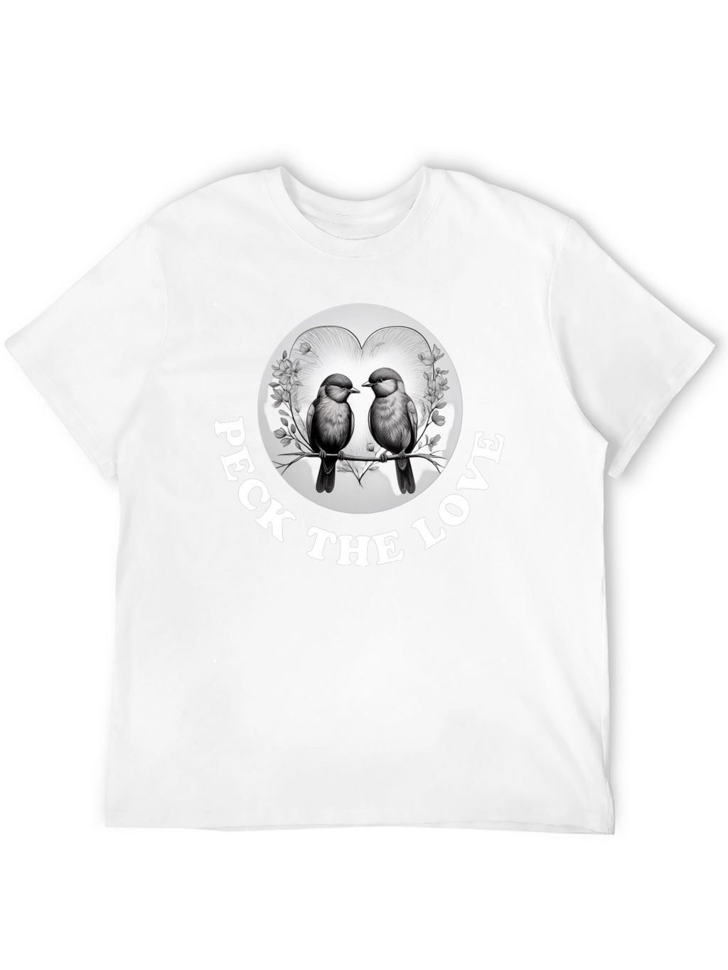 Peck the Love Graphic Tee - Bird Lovers Gift