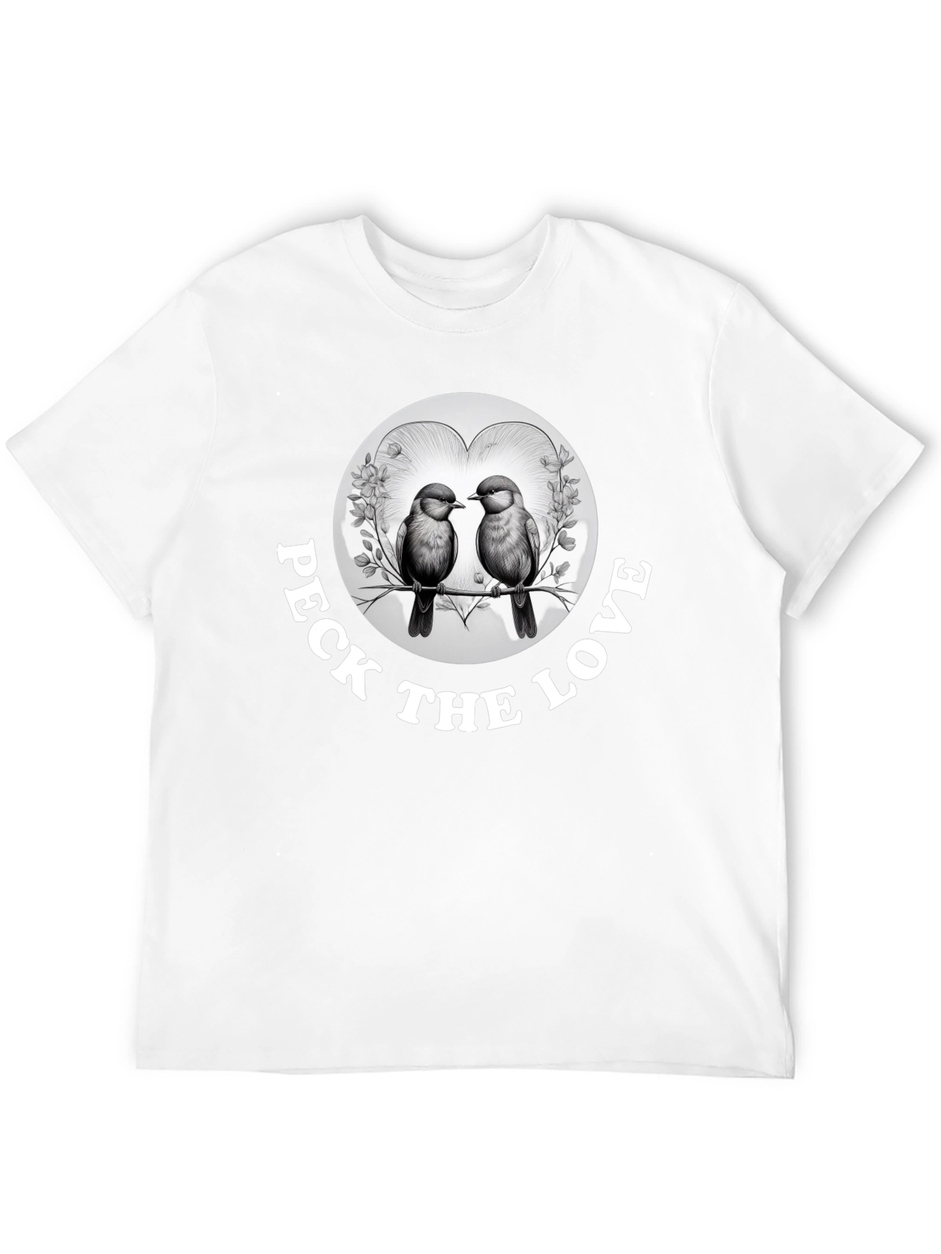 Peck the Love Graphic Tee - Bird Lovers Gift