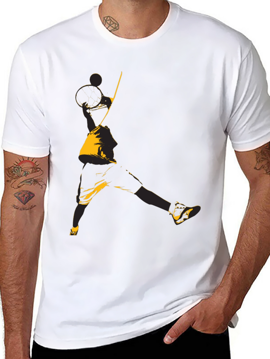 Black Basketball Graphic Tee