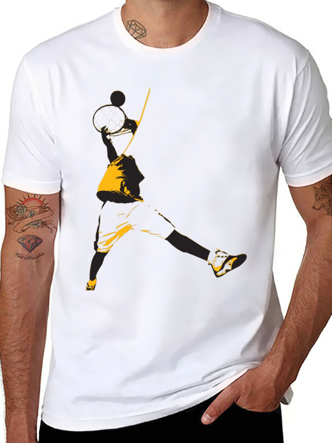 Black Basketball Graphic Tee
