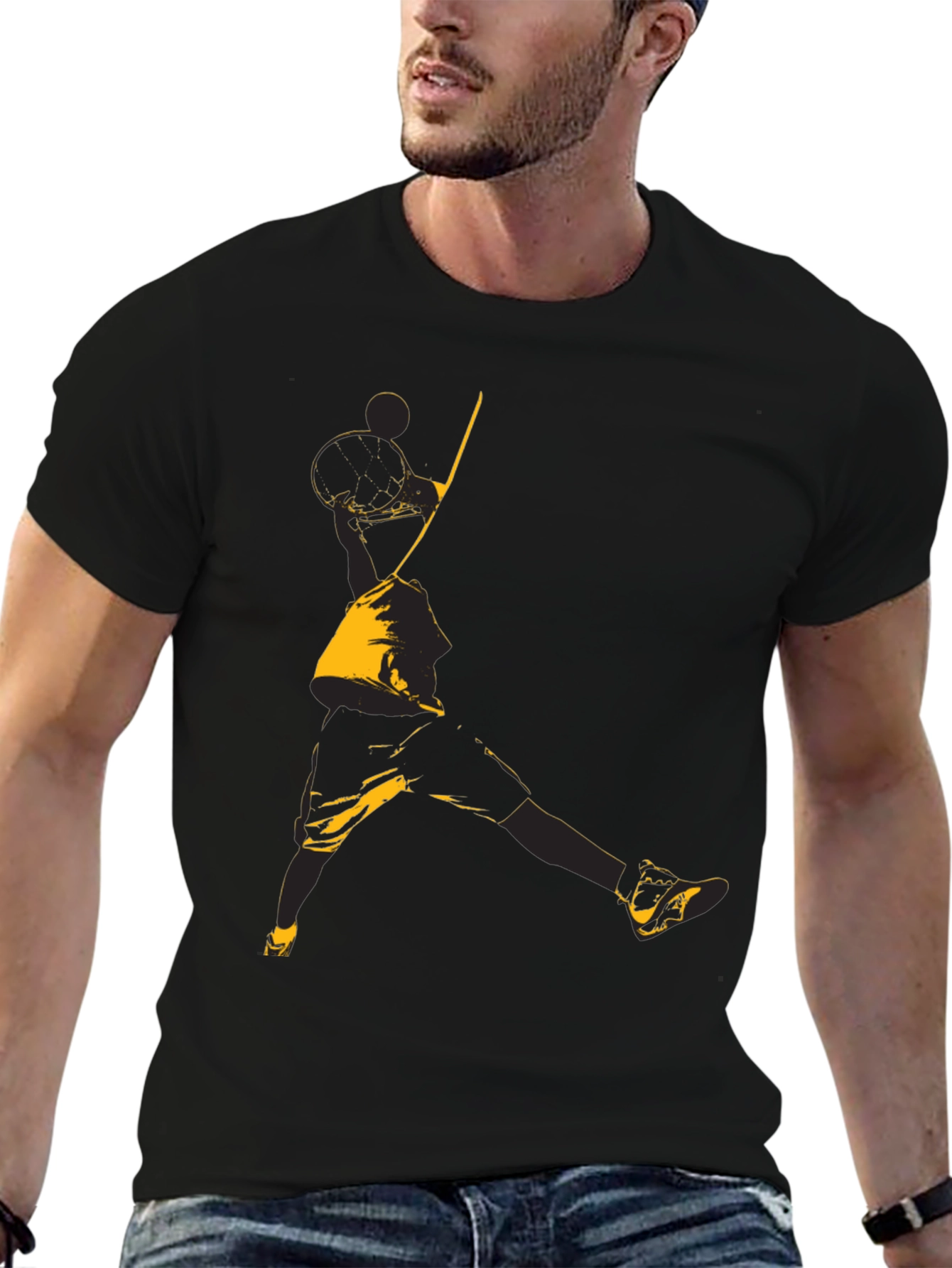 Black Basketball Graphic Tee