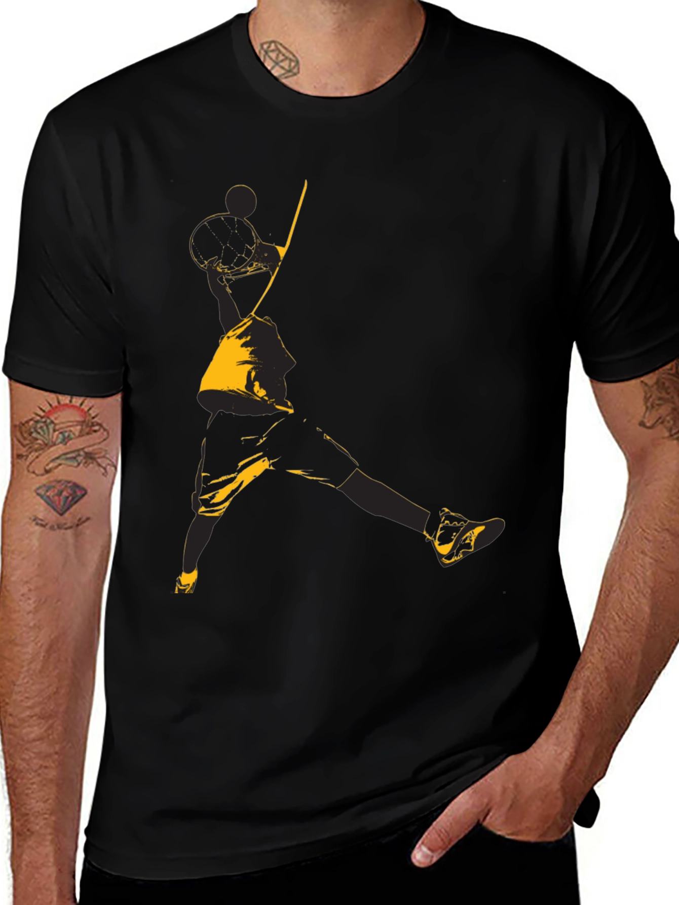 Black Basketball Graphic Tee