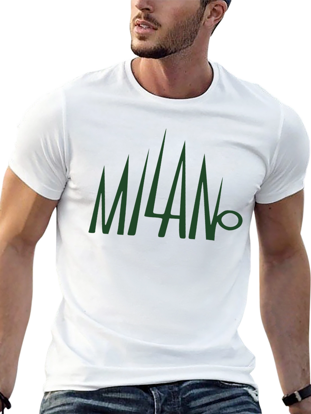 Milan Graphic Tee - Black Casual Style