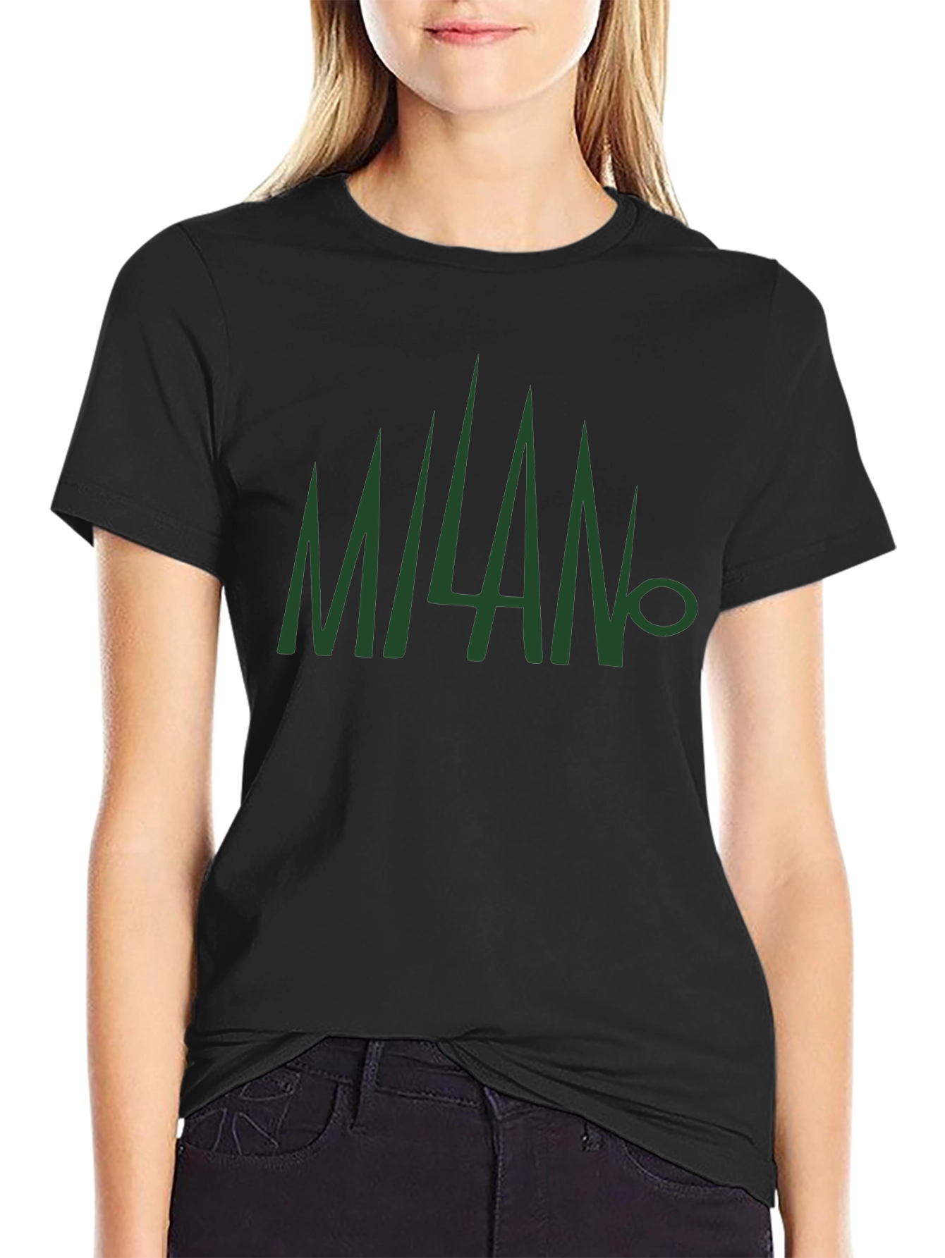 Milan Graphic Tee - Black Casual Style