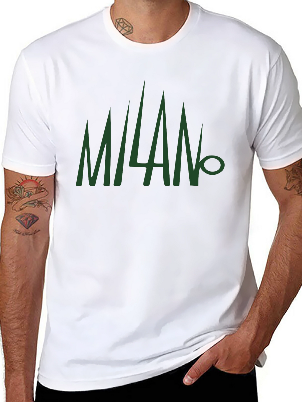 Milan Graphic Tee - Black Casual Style