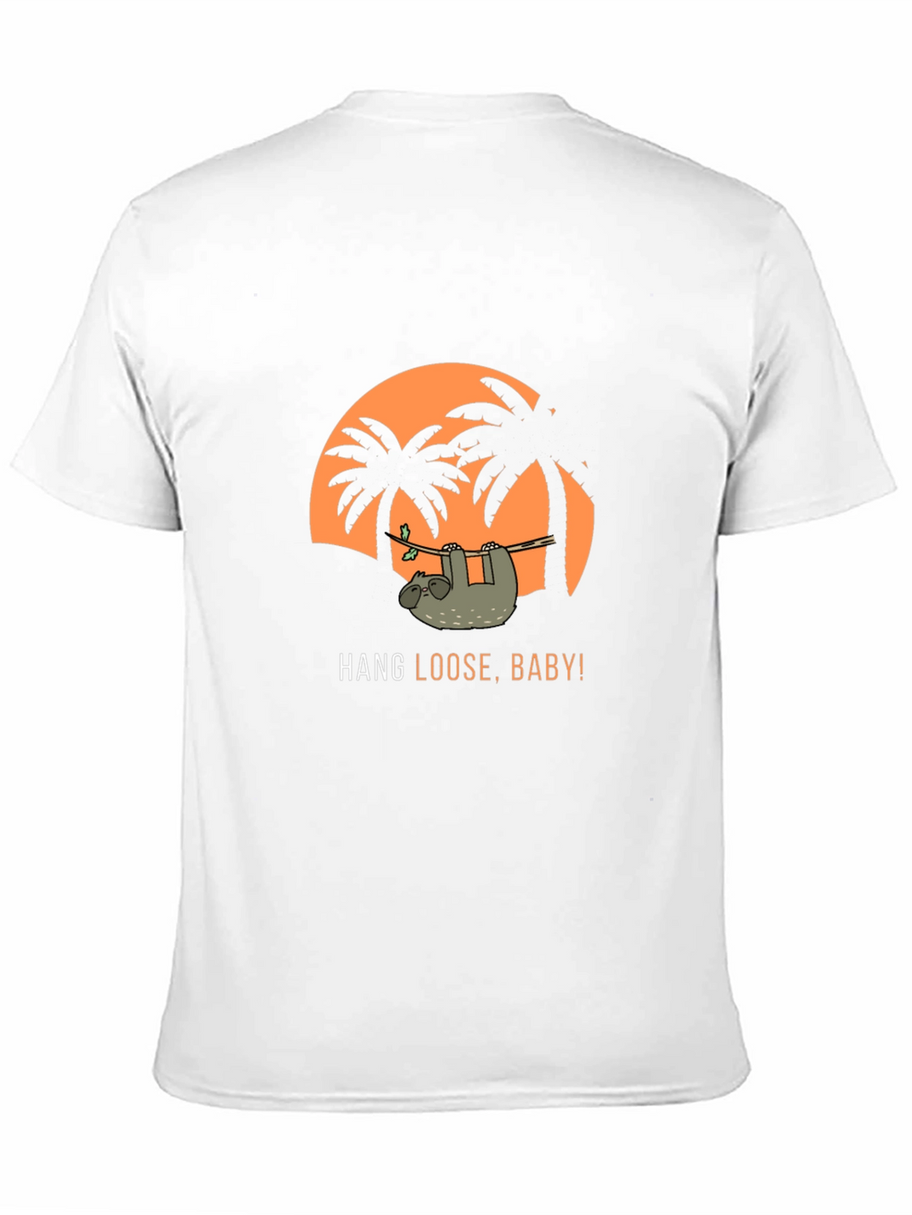 Hang Loose Sloth Graphic T-Shirt - Tropical Vacation Vibes