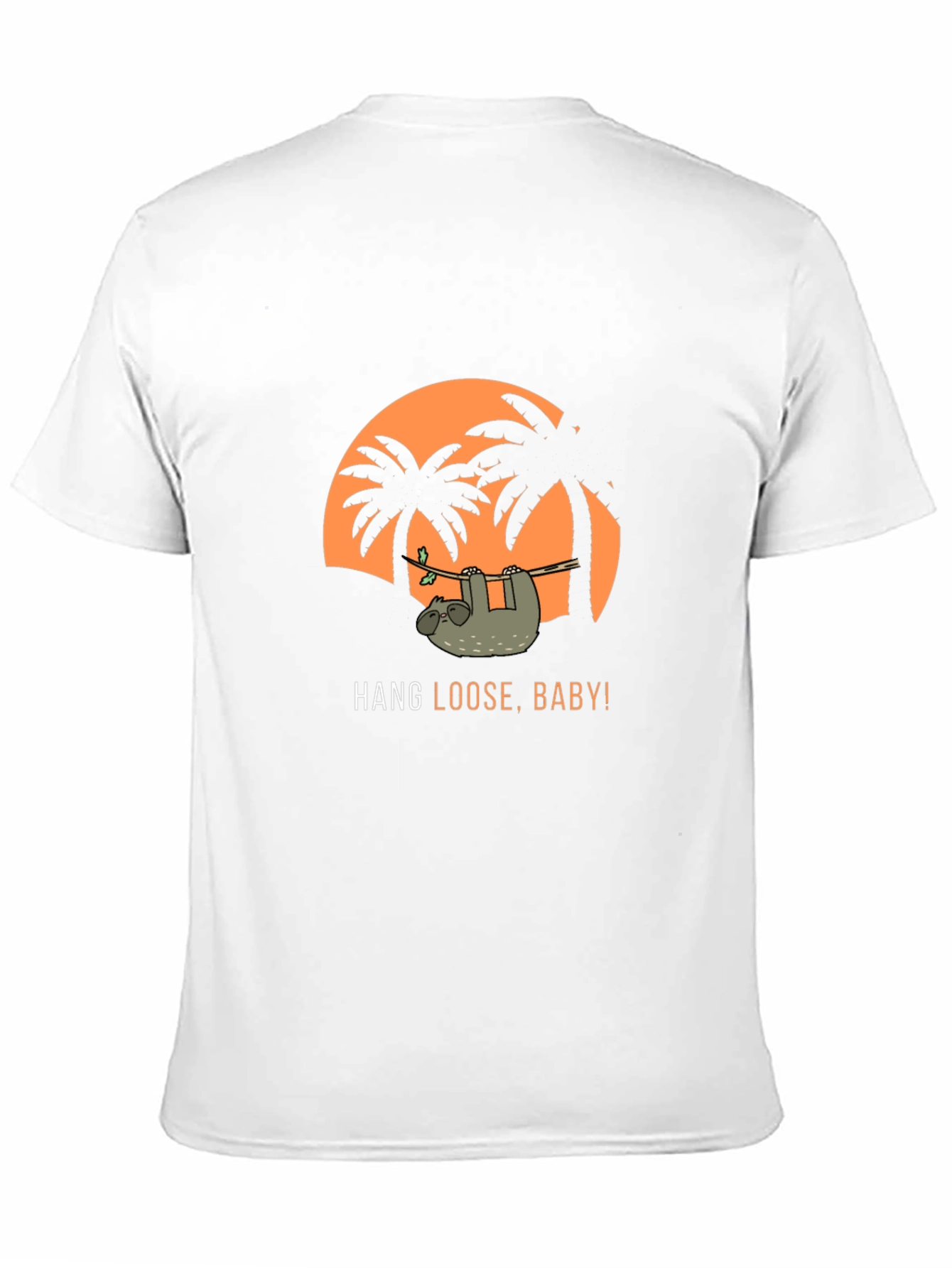 Hang Loose Sloth Graphic T-Shirt - Tropical Vacation Vibes