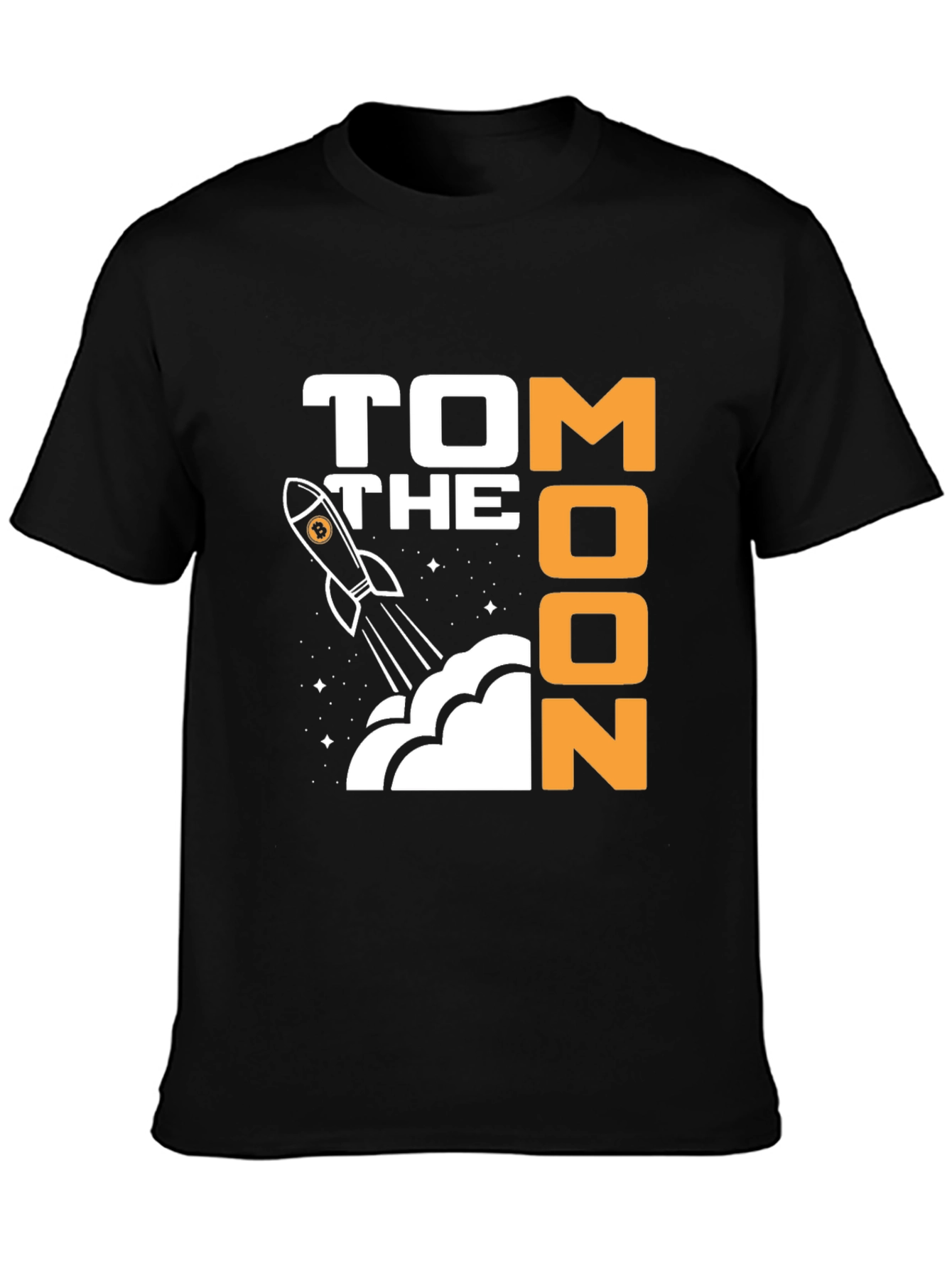 To the Moon Crypto T-Shirt - Bitcoin Rocket Graphic Tee